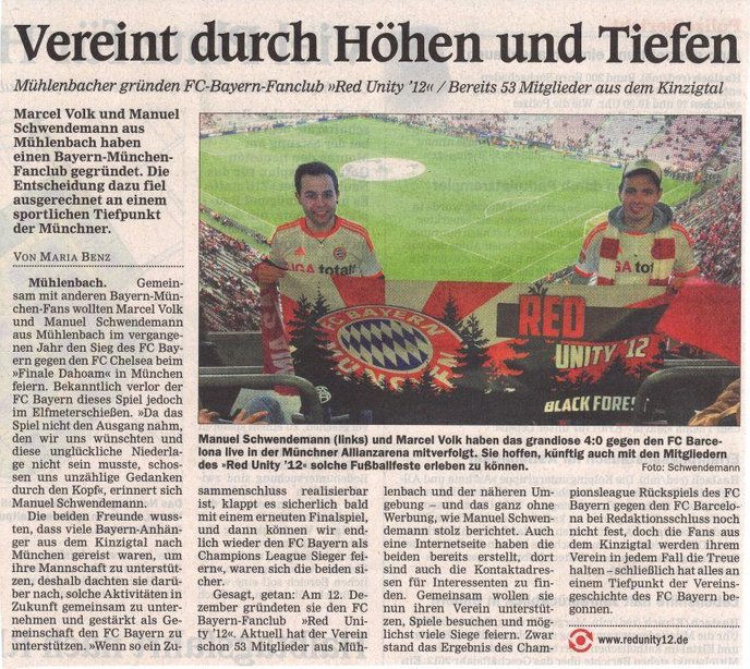 Zeitungsbericht Offenburger Tageblatt 03.05.2013